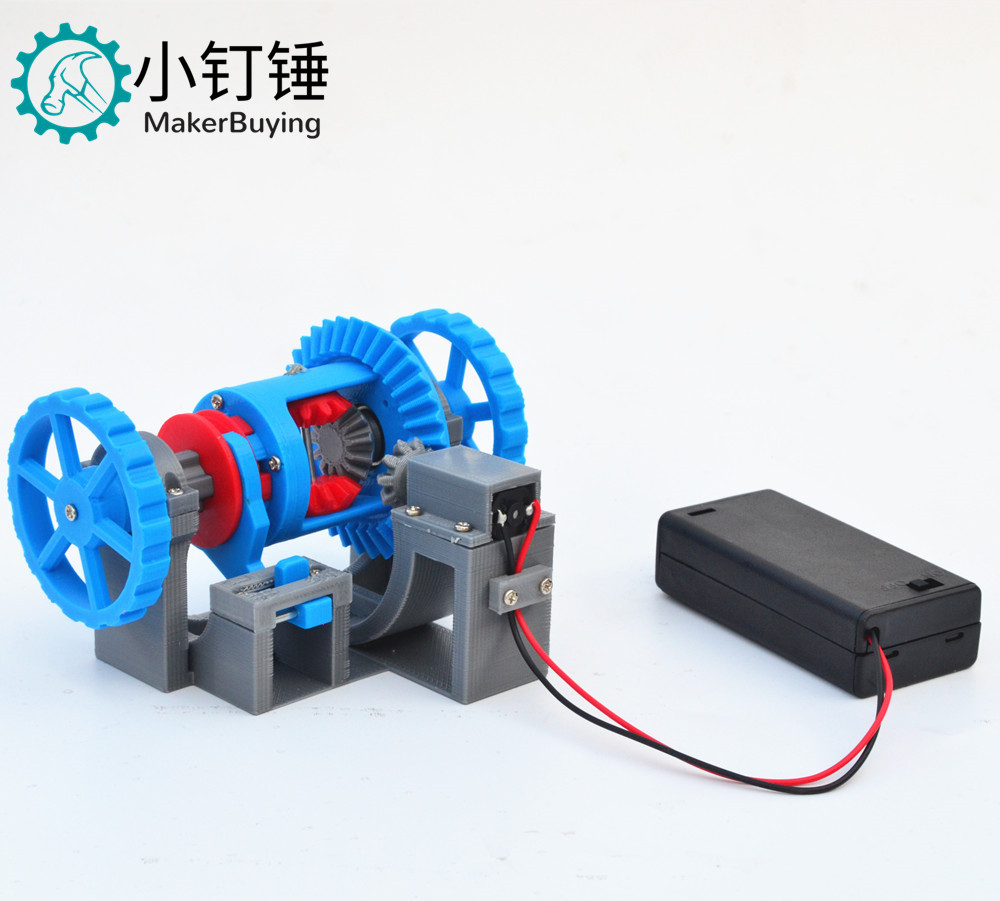 3D Printing Diecast Cars - 3D18 automobile differential gear differential lock