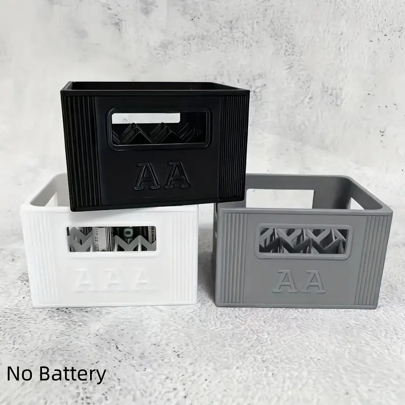 Enclosure 3D Printing - Stackable 3D-Printed Battery Storage Box for