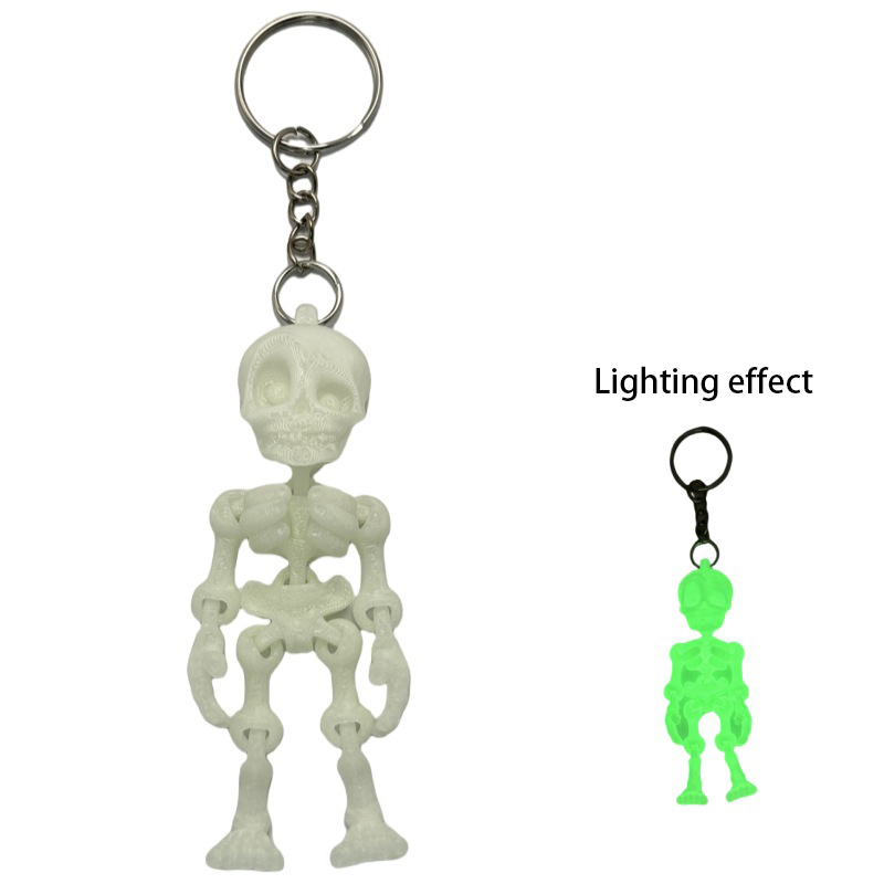 3D Printing Link - Toys Skeleton Keychain Safe Plastic Skeleton