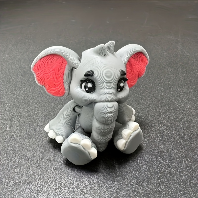 3D Printing Table - 3D Printed Cute Little Elephant Figurine
