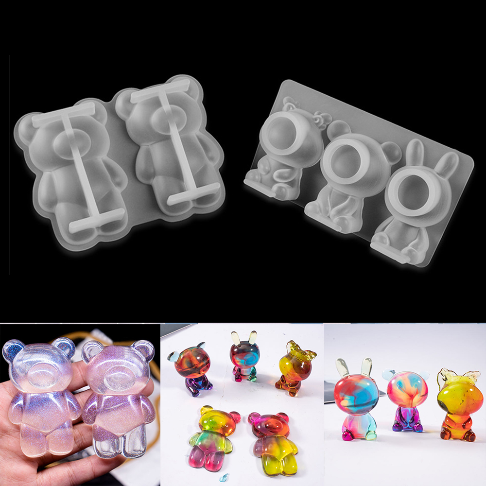 3D Printing Epoxy Resin - 3D Cartoons Animal Doll Silicone Mold