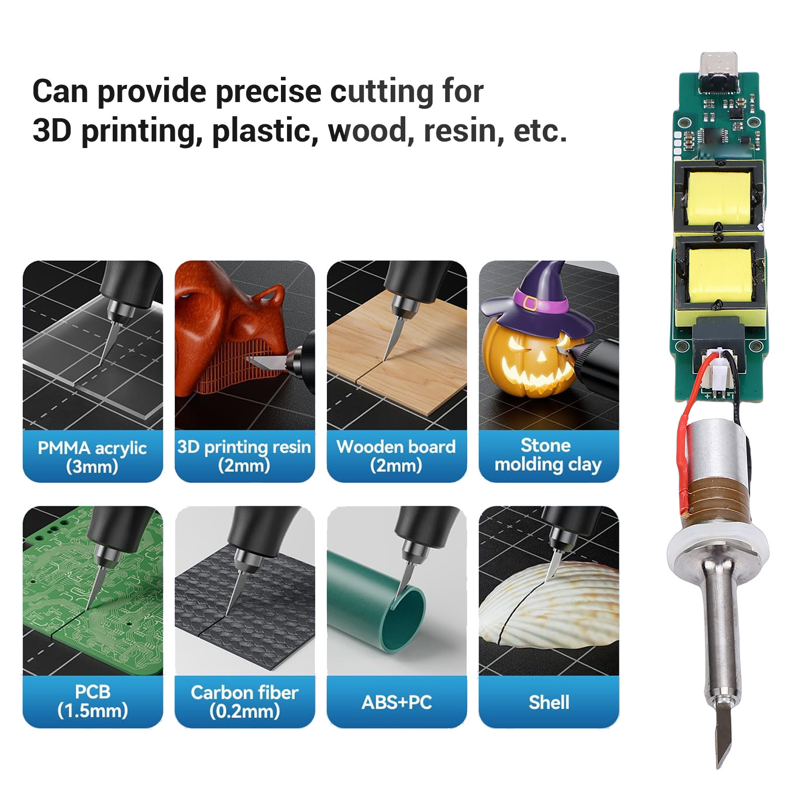3D Printing Machine - Ultrasonic Cutter Transducer Kit with Driver