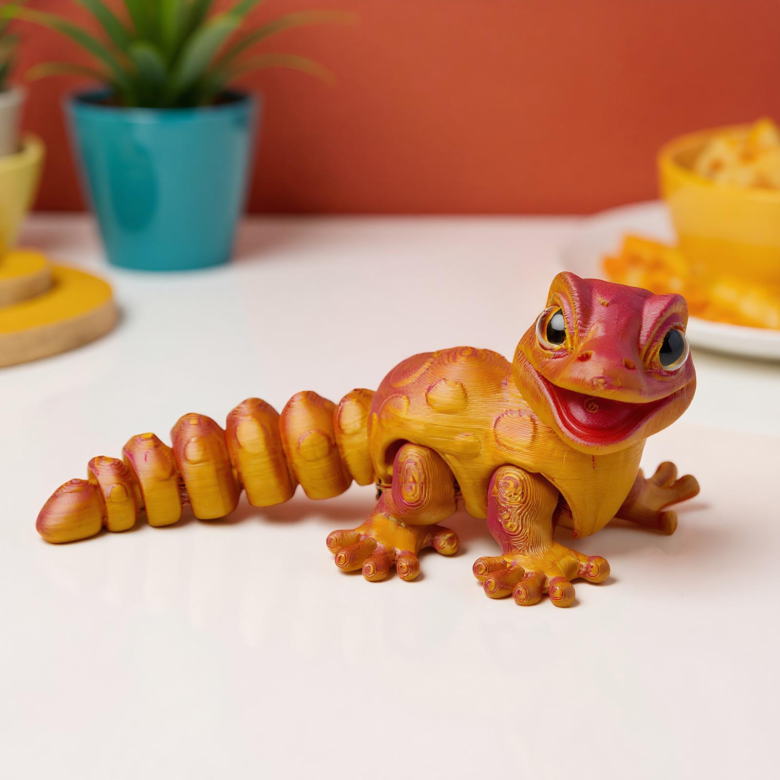 3D Printed Gecko Figurine Liza - 3D Printing Table recensie en prijs