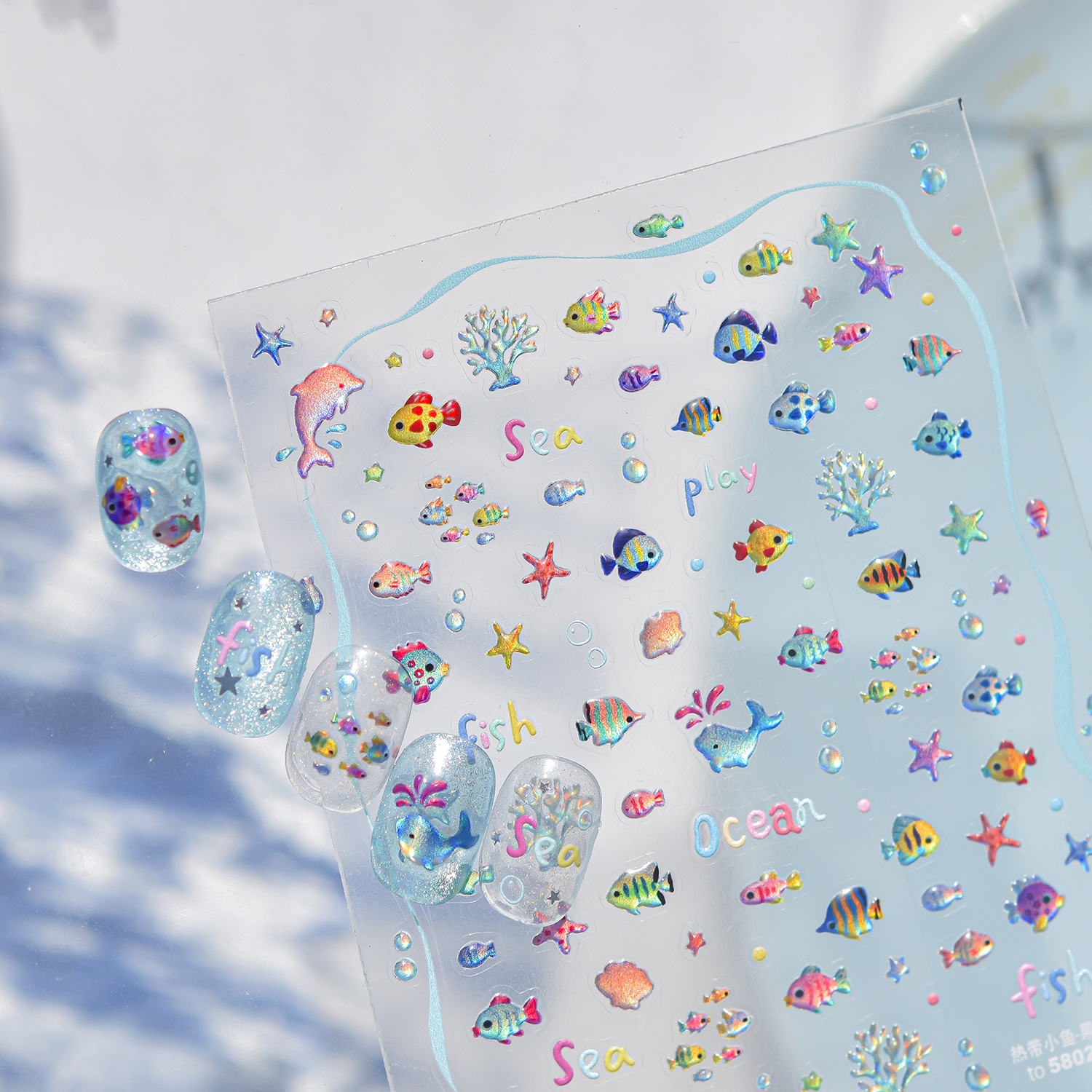 Jelly 3D Nail Stickers Summer  - 3D Printing Epoxy Resin recensie en prijs