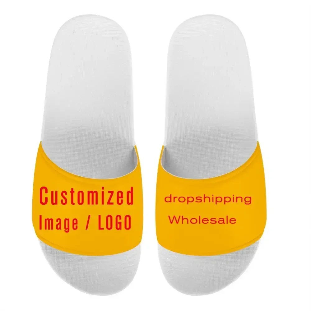 Custom Shoes Men Slippers Flip - 3D Printing Logo recensie en prijs