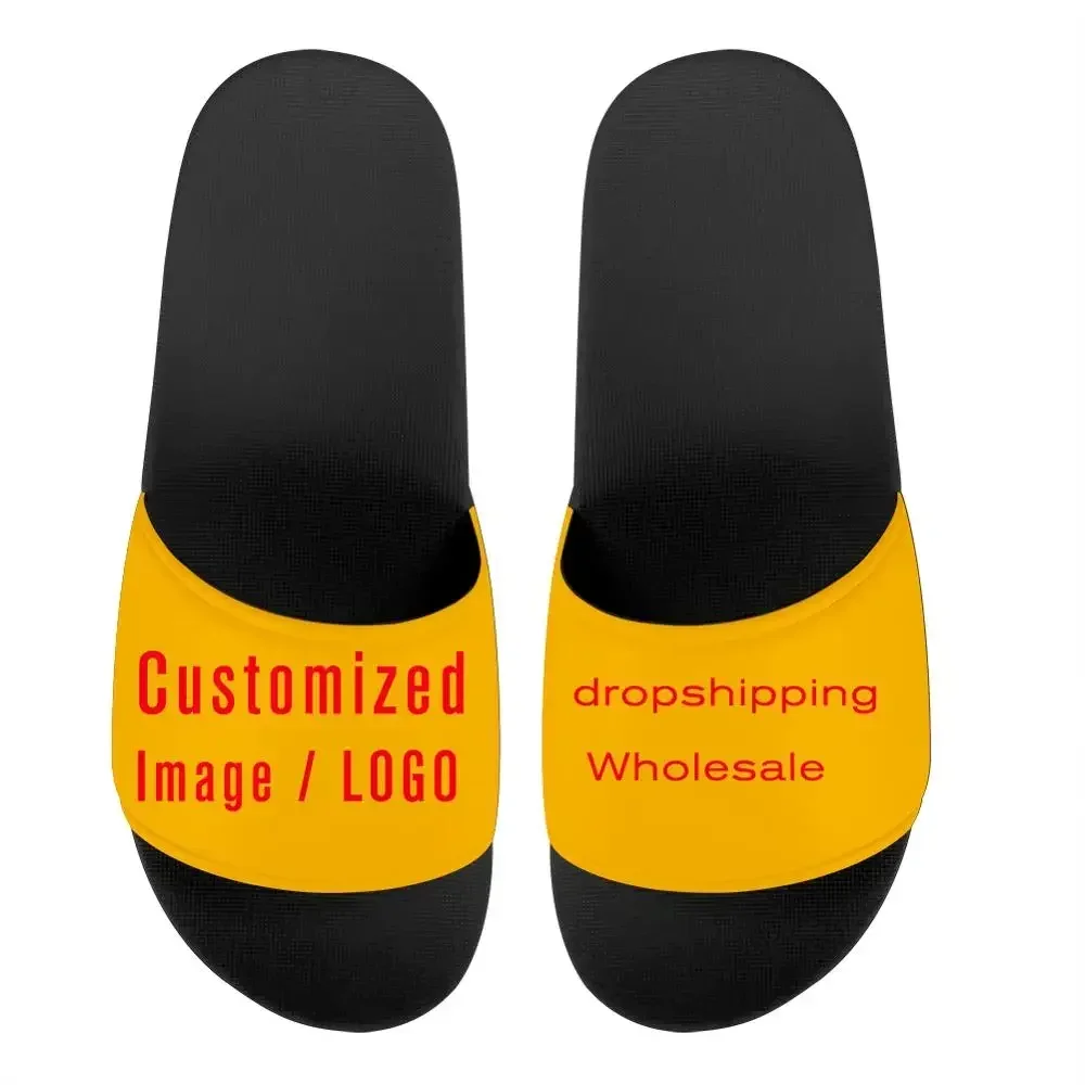 Custom Shoes Men Slippers Flip - 3D Printing Logo recensie en prijs
