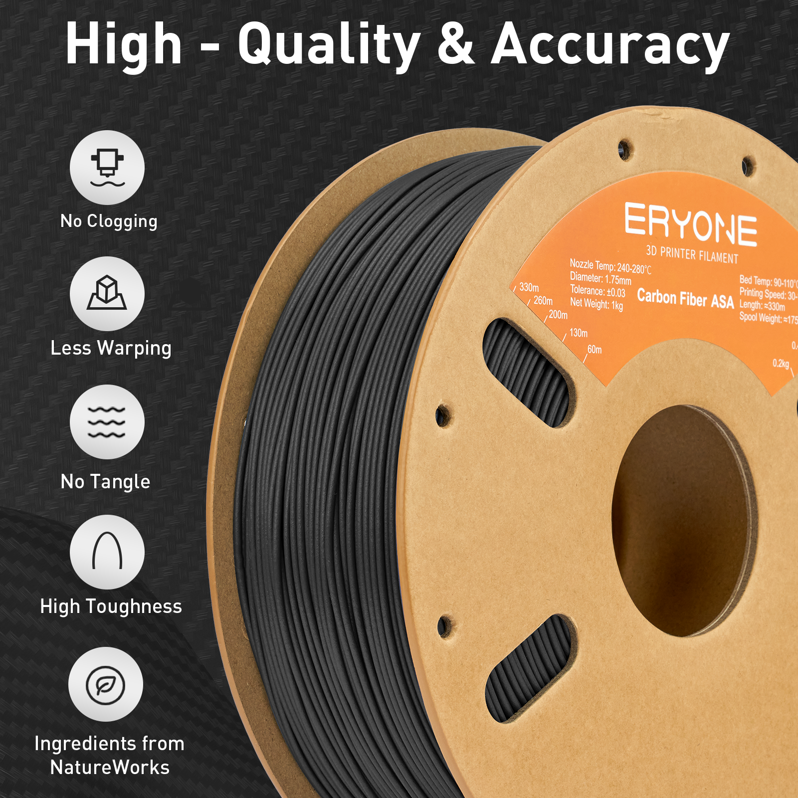 ERYONE 1KG ASA Carbon Fiber Pr - Asa Filament Outdoor recensie en prijs