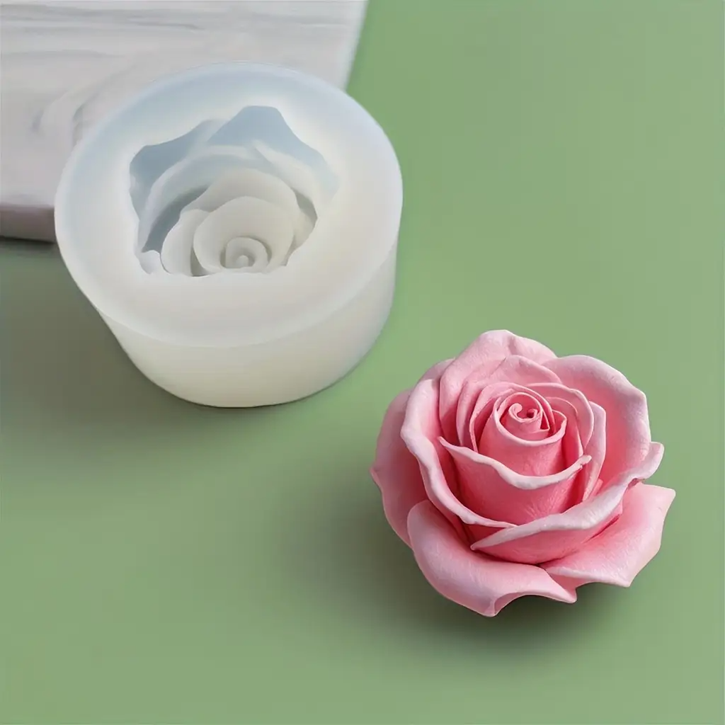 1 Rose Silicone Candle Mold -  - 3D Printing Epoxy Resin recensie en prijs