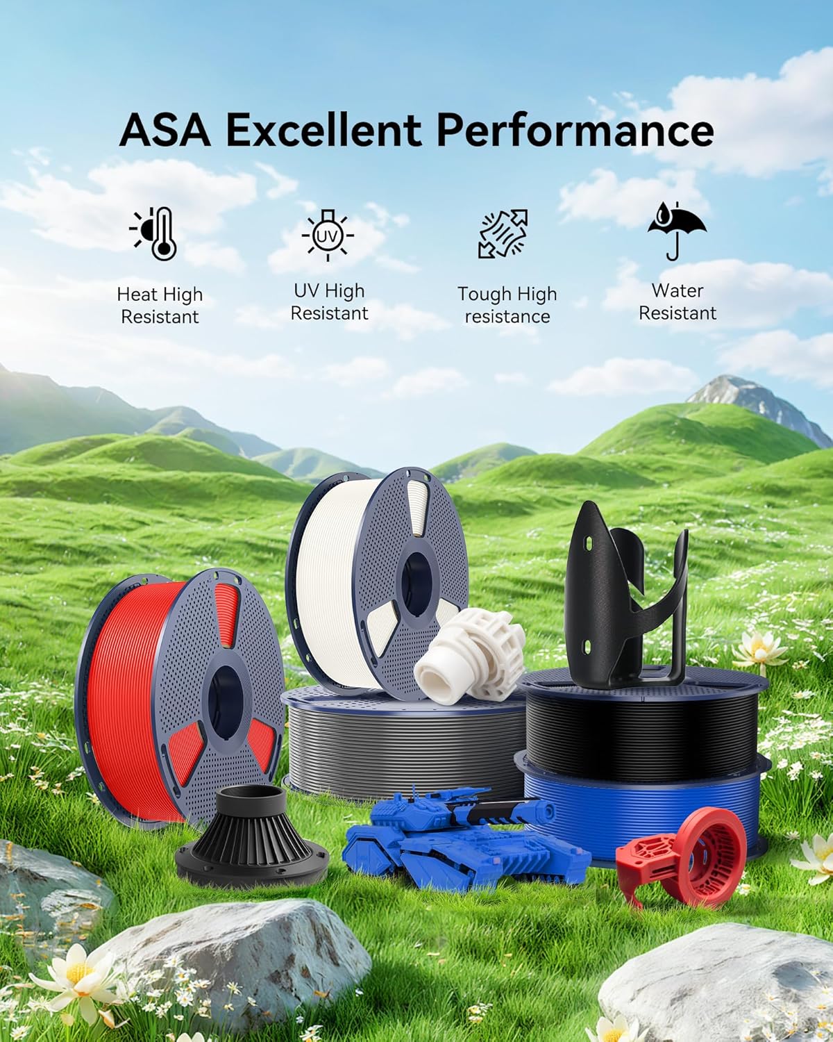 4kg ASA Filament 1.75mm Bundle - Asa Filament Outdoor recensie en prijs
