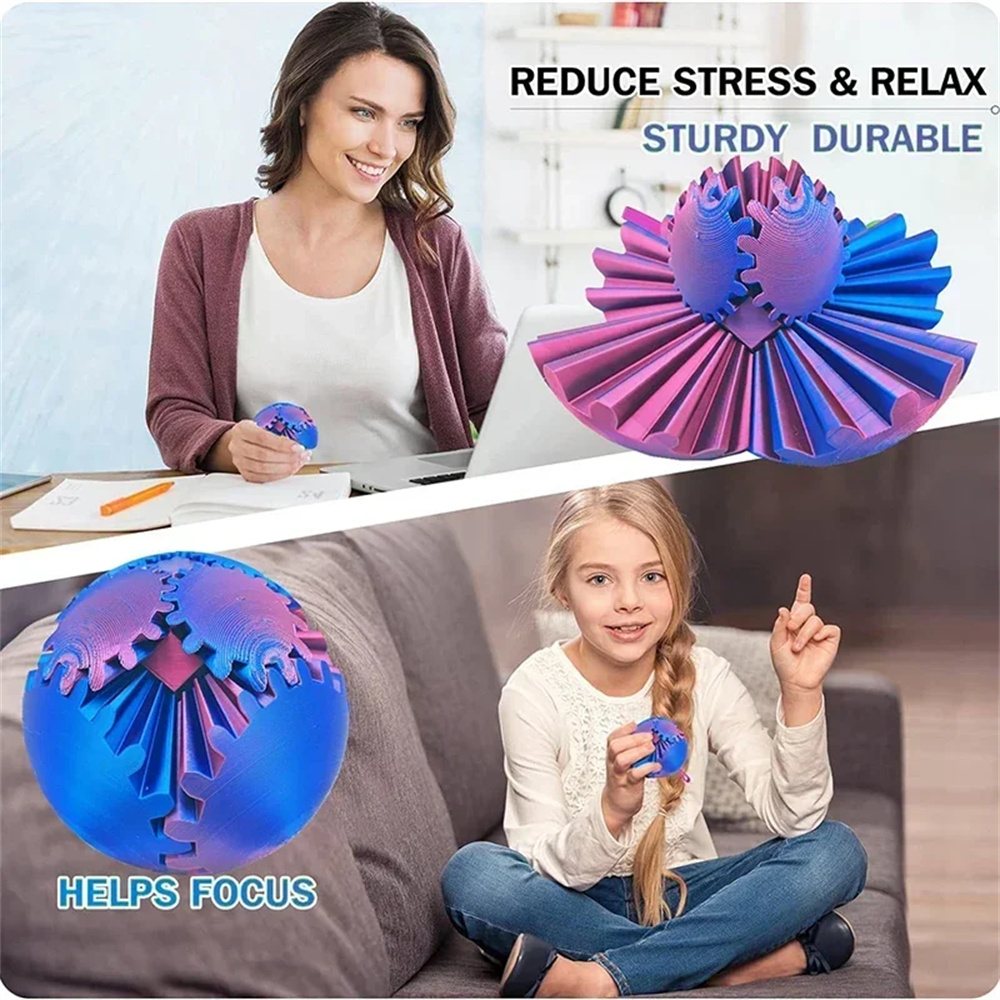 Gear Ball 3D Printed Fidget To - 3D Printing Table recensie en prijs