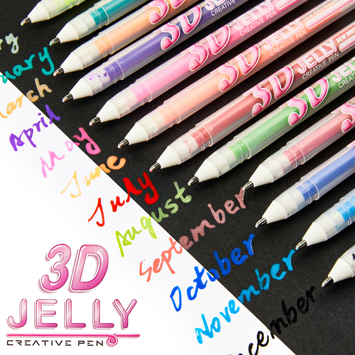 SHANDS 12PCS 3D Jelly Gel Pens - 3D Printing Epoxy Resin recensie en prijs