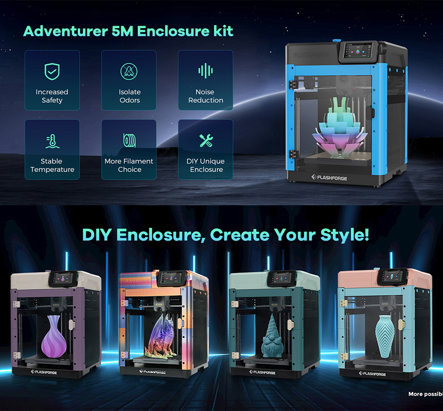 FLASHFORGE Enclosure Panel Kit - Enclosure 3D Printing recensie en prijs