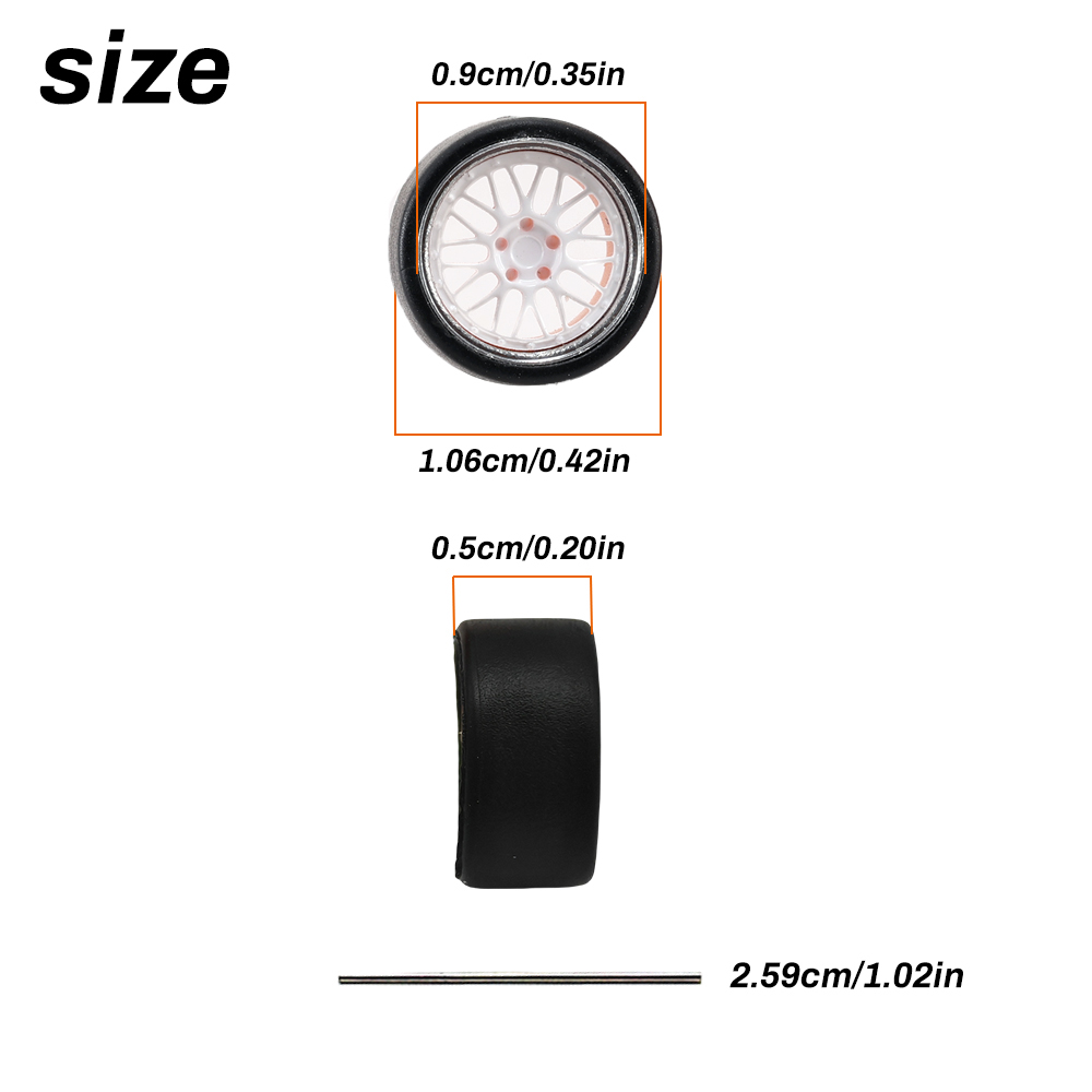 1:64 Scale Model Car Wheels Ri - 3D Printing Diecast Cars recensie en prijs