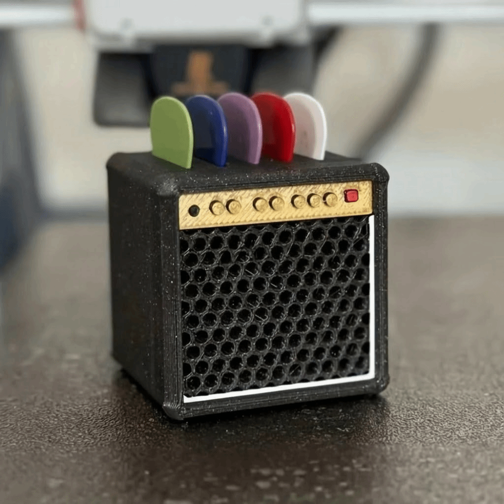 Retro Guitar Pick Holder 3D Pr - Enclosure 3D Printing recensie en prijs