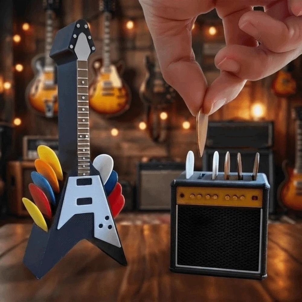 Retro Guitar Pick Holder 3D Pr - Enclosure 3D Printing recensie en prijs