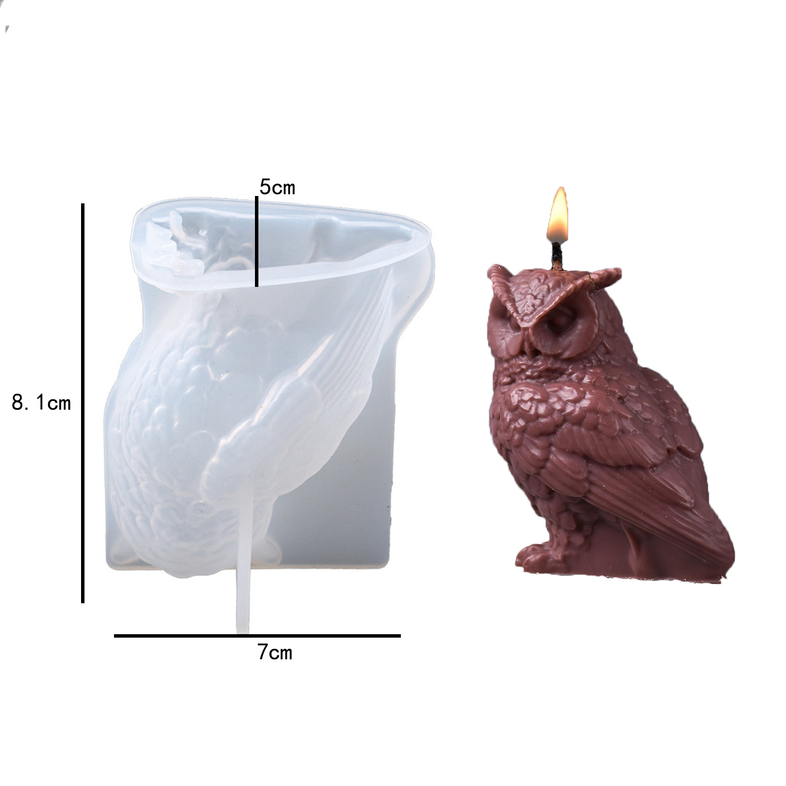3D Cute Standing Owl Aromather - 3D Printing Epoxy Resin recensie en prijs