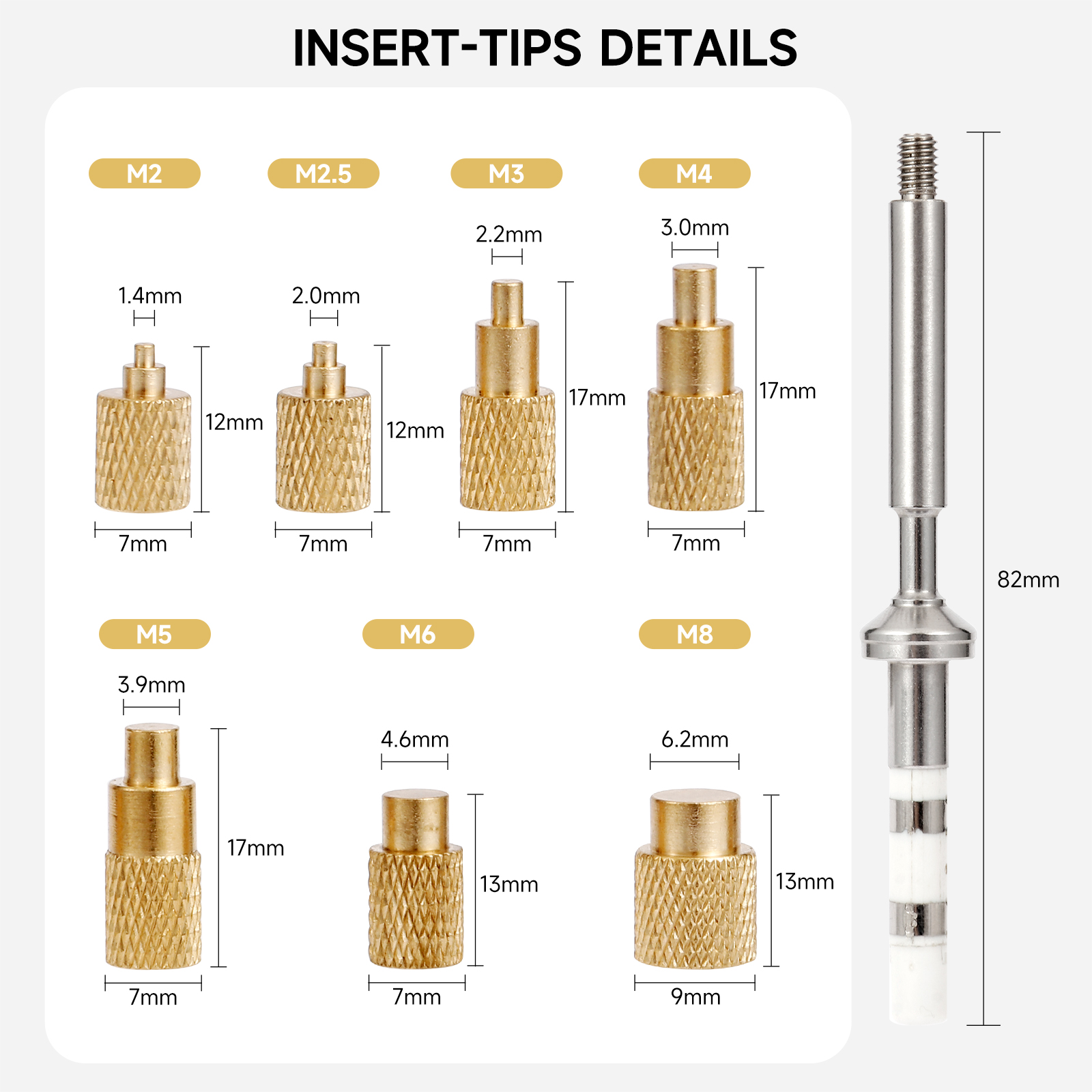 ST Soldering Tips Heat Set Ins - 3D Printing Link recensie en prijs