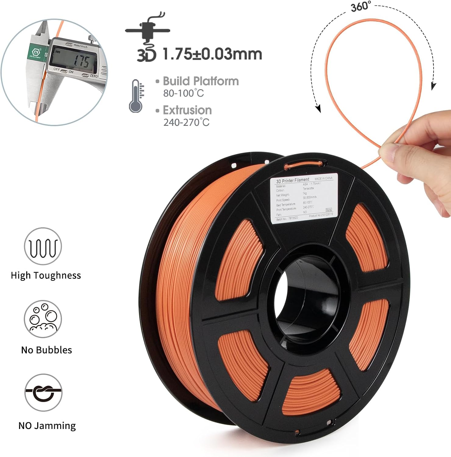 ASA 3D Printer Filament Bundle - Asa Filament Outdoor recensie en prijs