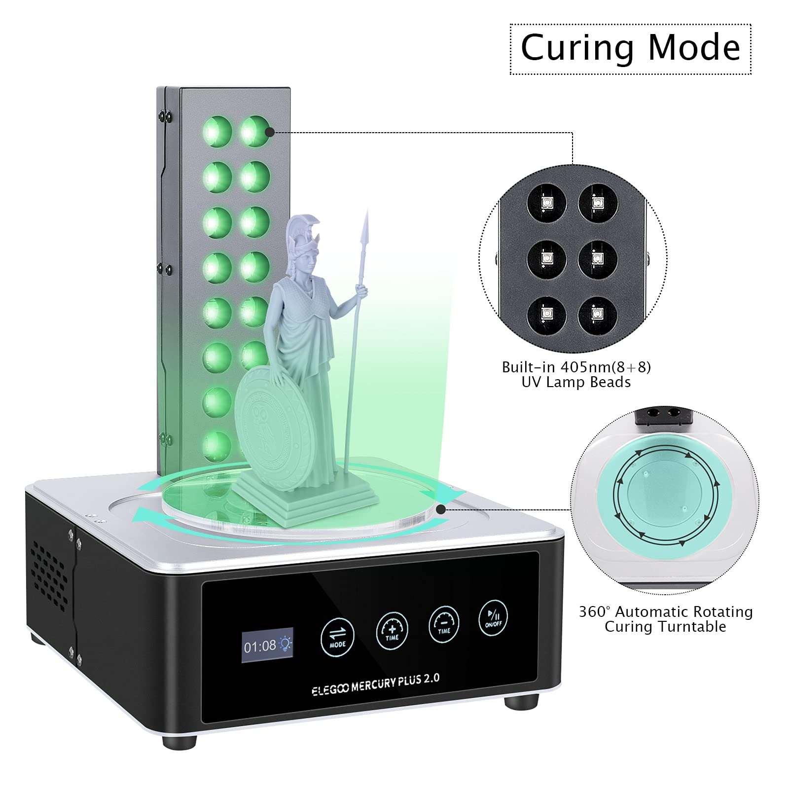 ELEGOO   Plus 2.0 Wash and Cur - 3D Printing Machine recensie en prijs