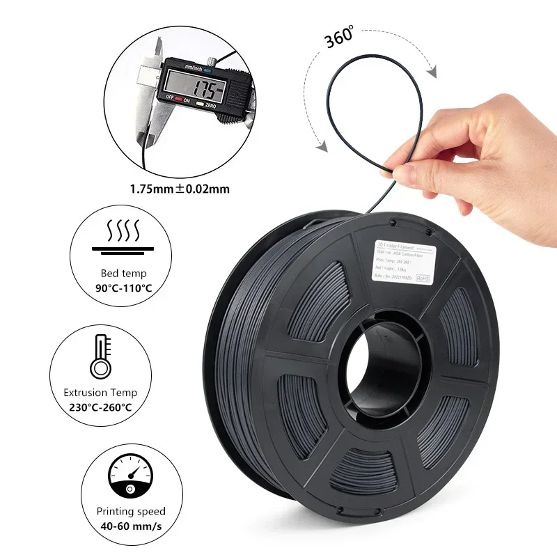 Carbon Fiber ASA Filament 1.75 - Asa Filament Outdoor recensie en prijs